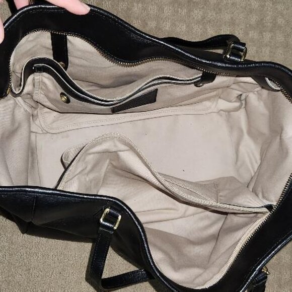 Coach Black Leather City Tote - Picture 7 of 10